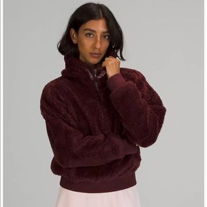 NWT Lululemon Textured Fleece Half Zip